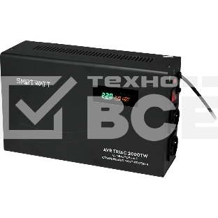 Стабилизатор напряжения Smartwatt AVR Triac 2000TW 2000ВА черный
