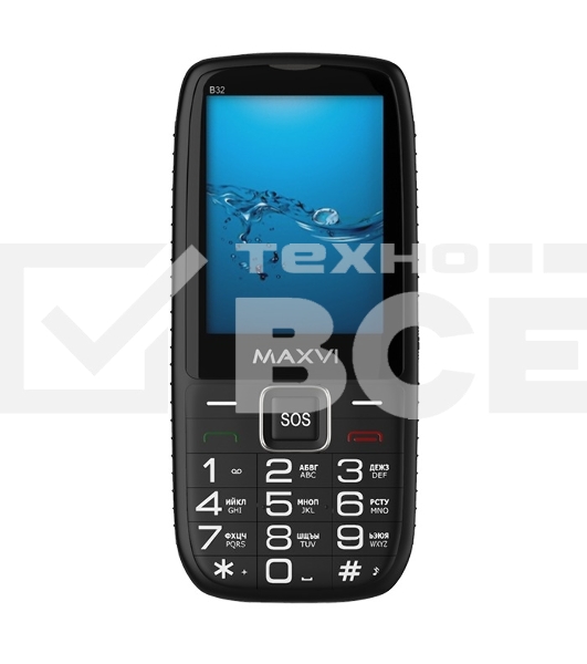 Мобильный телефон Maxvi B32 черный