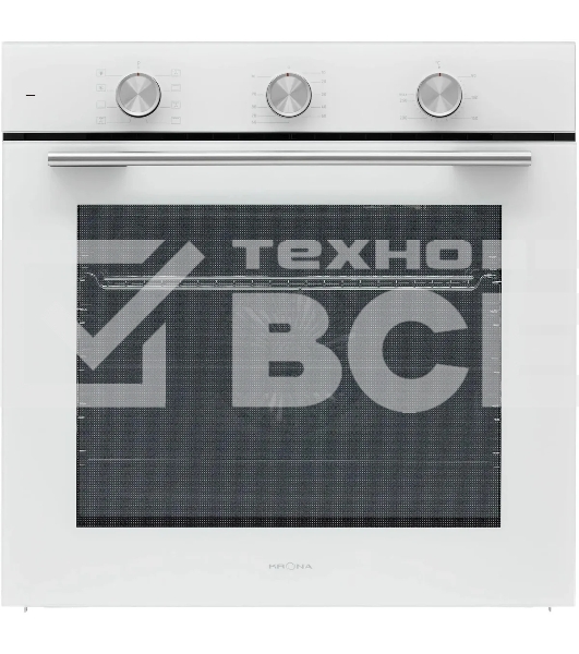 Духовой шкаф электрический встраиваемый Krona BIRNE 60 WH белый