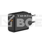Сетевое зарядное устройство Rexant с портами USB-A и USB-C, 30Вт, черный, фото 1