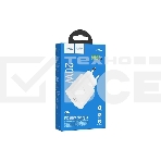 Блок питания (сетевой адаптер) HOCO C94A Metro 1xUSB-C с кабелем Type-C-Type-C, 3.0A, 20W, белый, фото2