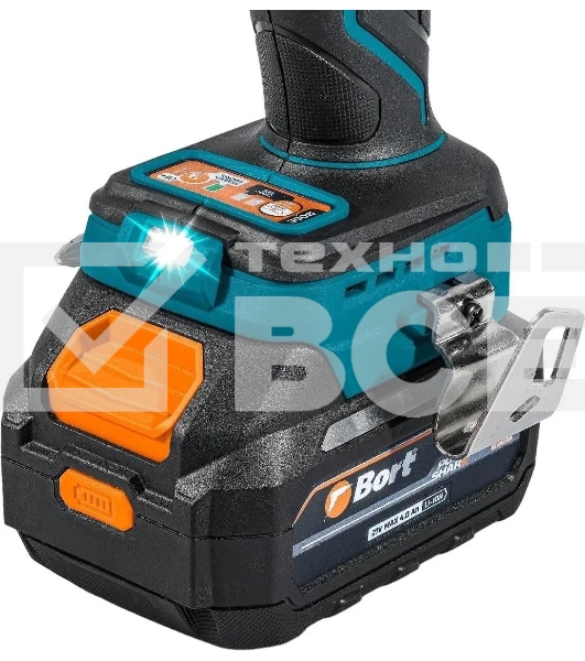 Дрель-шуруповерт Bort BAB-21U, Аккумуляторная, 21В, 2 АКБ, Кейс