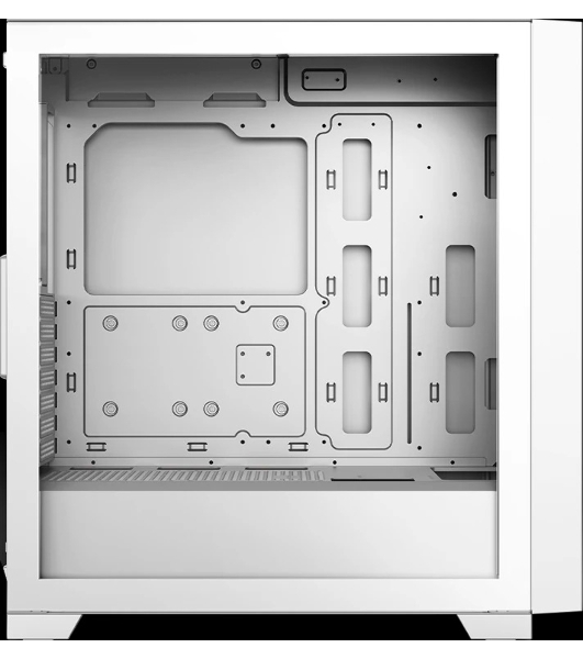 Компьютерный корпус без блока питания Case PCCooler C3D510 WH, Midi-Tower, TG, Mesh, no fans, 2xUSB-A 3.0, E-ATX, ATX, mATX, mITX белый