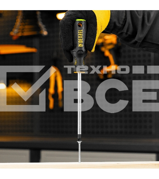 Отвертка Denzel PZ3x150 мм, S2, 3к рукоятка