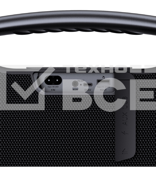 Портативная акустическая система SVEN PS-990, черный, 2.0, 2x90 Вт (RMS), IPx7, TWS, Bluetooth, USB, аккумулятор