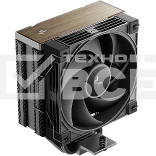 Кулер для процессора DEEPCOOL AK400 G2 LGA1851/1700/1200/115X/AM5/AM4 (12шт/кор, TDP 220W, PWM, Fan 120мм, 4 тепл. Трубки, Wood-grain top cover, черный) RET (R-AK400G2-BKNNMN-GJD)