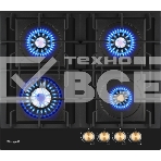 Газовая варочная панель Weissgauff HGG 641 BV Volcano Burner Nano Matt Glass, фото 1