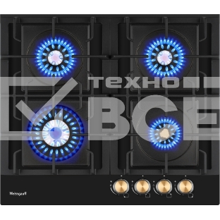 Газовая варочная панель Weissgauff HGG 641 BV Volcano Burner Nano Matt Glass
