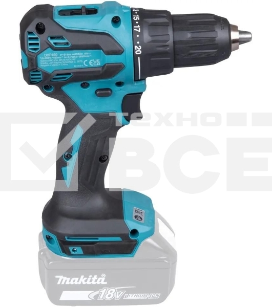 Дрель-шуруповерт Makita DHP490Z аккум. патрон:быстрозажимной