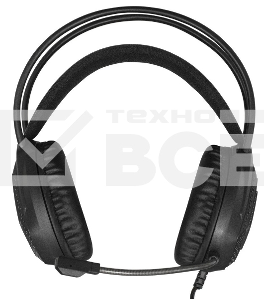 Гарнитура Exegate Cosmos HS-704GL чёрный, проводная, USB, виртуальный звук 7.1, подсветка