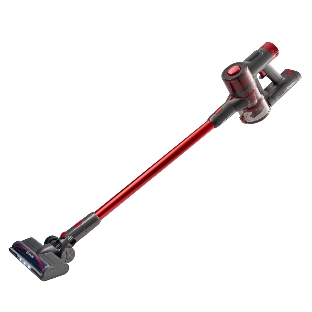 Пылесос вертикальный Bufett MVC 387A черный/красный, питание от аккумулятора, 250 Вт, уборка сухая, пылесборник 0.6 л