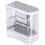 Корпус без блока питания Case JONSBO D400, Midi-Tower, TG, no fan, 2xUSB-A 3.0 + 1xUSB-C 3.2, ATX, mATX, mITX White, фото 1