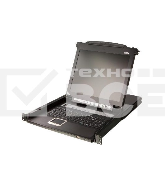 Портовый переключатель 16 с KVM консолью ATEN 16-Port PS/2-USB VGA Single Rail 17.3