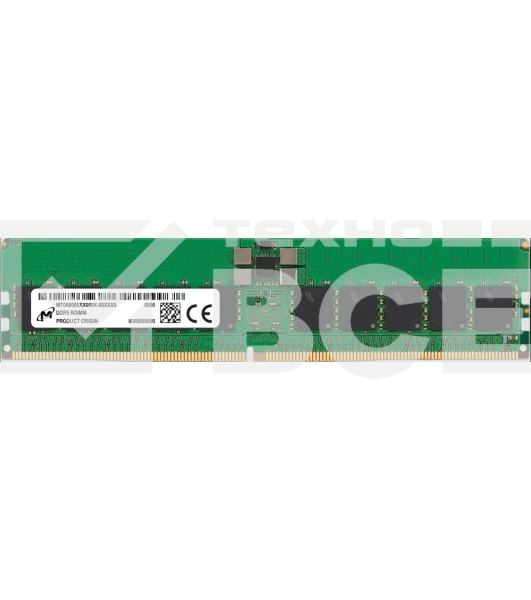 Оперативная память Micron, DDR5, 64GB (1x64 GB), 5600 MHz, CL40, ECC, RDIMM, OEM
