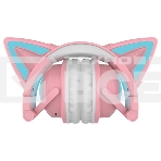 Гарнитура Party Cat mini ВТ 0051 (розово-голубые) c подсветкой  накладная  Bluetooth, фото2