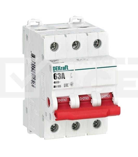 Выключатель-разъединитель DEKraft 3Р 63А ВН-105