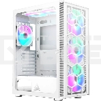 Компьютерный корпус Montech X3 Glass белый без БП ATX 3x140mm 2xUSB2.0 1xUSB3.0 audio bott PSU, фото 1