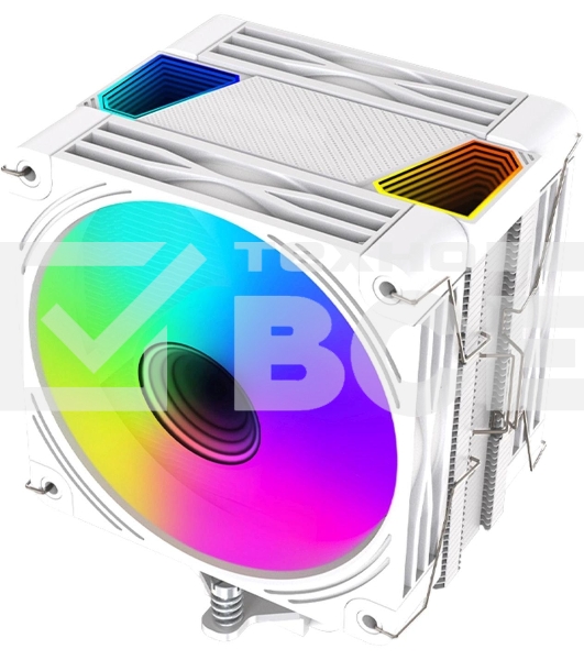 Кулер для процессора Bloody BD-AC230-ARGB1 ARGB белый, 120 мм, алюминий/медь, 1600 об/мин, 32 дБ, 4 pin, 230 Вт, 154 мм