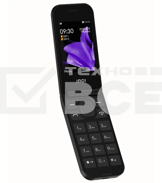 Мобильный телефон INOI 284 Flip 4G черный