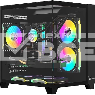 Компьютерный корпус AeroCool/Formula Crystal Z9M черный без БП mATX 1xUSB 3.0 1xUSB3.1 audio bott PSU