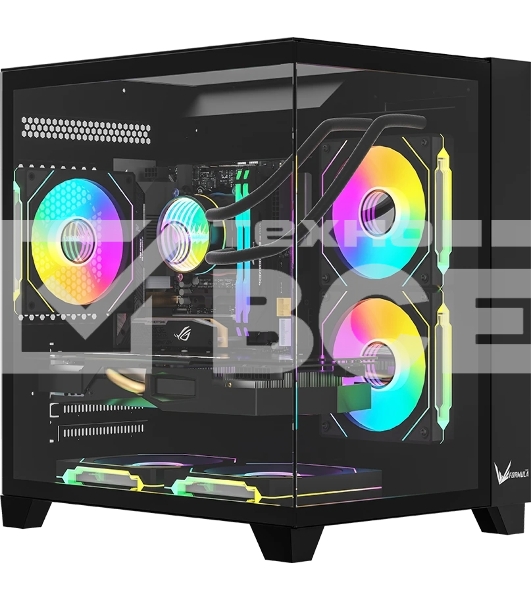 Компьютерный корпус AeroCool/Formula Crystal Z9M черный без БП mATX 1xUSB 3.0 1xUSB3.1 audio bott PSU