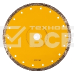 Диск алмазный отрезной Denzel 230 х 22,2мм, сплошной, супертонкий, горячий пресс, сухой/мокрый рез, фото5