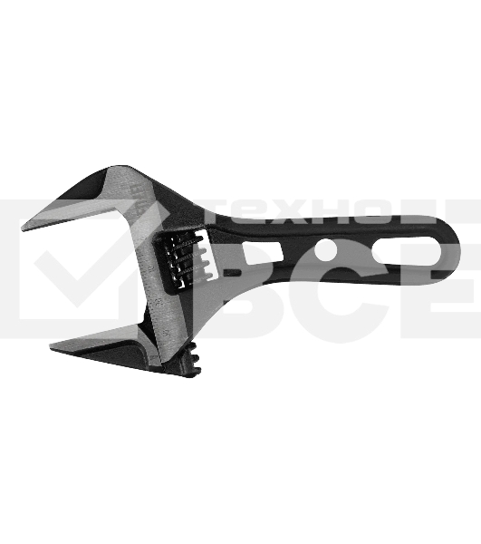 Ключ разводной Denzel 135 мм, CrV, кованый, укороченная рукоятка