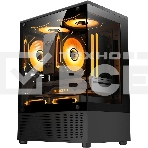 Корпус Accord ACC-UE2B TG OFFICE PRO черный без БП mATX 2xUSB2.0 1xUSB3.0 1xUSB3.1 audio, фото 1