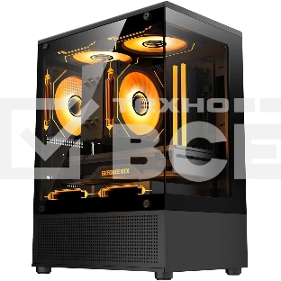 Корпус Accord ACC-UE2B TG OFFICE PRO черный без БП mATX 2xUSB2.0 1xUSB3.0 1xUSB3.1 audio