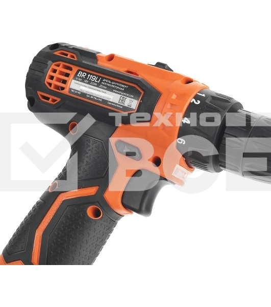 Дрель-шуруповерт аккумуляторная Patriot BR 119Li, Аккумуляторная, 12В, 2 АКБ