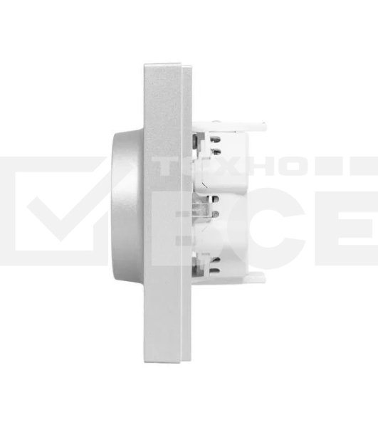 Розетка 2-м EKF UP1-SOA-210 СП Эпика 16А с заземл. без защ. шторок с рамкой механизм алюм.