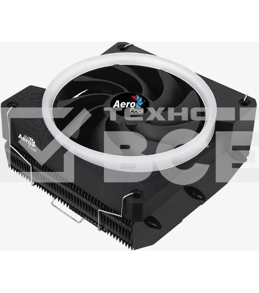 Кулер для процессора AeroCool/Formula Cylon 3H черный, 120 мм, алюминий, 1800 об/мин, 24.3 дБ, 4 pin, 125 Вт, 98 мм