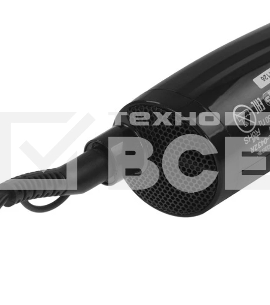 Фен-щётка DELTA DL-0432R черный/розовый, 1000 Вт