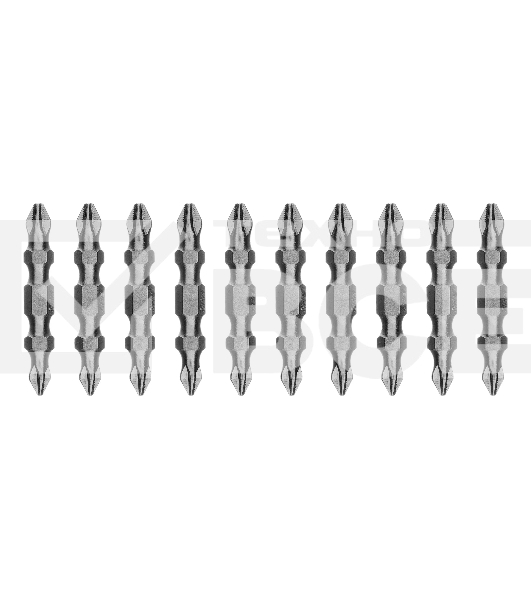 Бита двухстор. Gross PH2-PH1х45мм, сталь S2, 10шт.