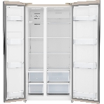 Холодильник Zugel ZRSS630C бежевое стекло двухкамерный 377/193л морозилка сбоку, No Frost, Side by Side, фото2