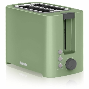Тостер BBK TR81M зеленый, 800 Вт, 2 слота