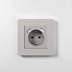 Рамка на 1 пост WERKEL Split (дымчатый/белый, soft-touch) W0013067, фото 1