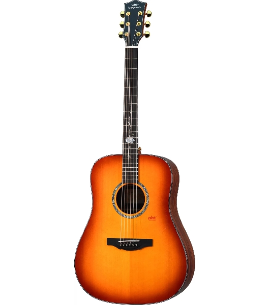 Электроакустическая гитара Kepma G1E-D-BS цвет Cherry Burst