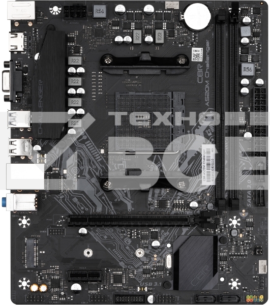 Материнская плата CBR A520M, Socket AM4, AMD A520, 2xDDR4, 4xSATA, 1xM.2, 1xPCIe 3.0 x16, 1xPCIe x1, 1xVGA, 1xHDMI, 1x 1Gb LAN, 2xUSB-A 2.0, 2xUSB-A 3.2 Gen 1, 3x3.5 мм, 7.1, mATX