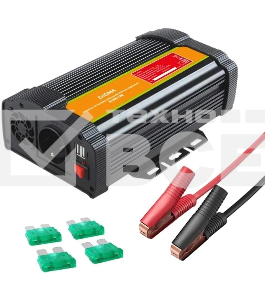 Автоинвертор Digma AI1000-12W 1000Вт