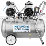 Компрессор поршневой Hyundai HYC 30250LMS безмасляный 300л/мин 50л 2000Вт серебристый/черный, фото2