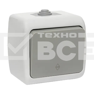 Выключатель проходной EKF Мурманск EFV10-025-30-54 PROxima 1-клавишный 10А IP54 серый