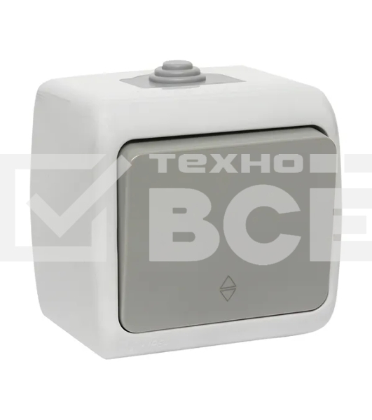 Выключатель проходной EKF Мурманск EFV10-025-30-54 PROxima 1-клавишный 10А IP54 серый