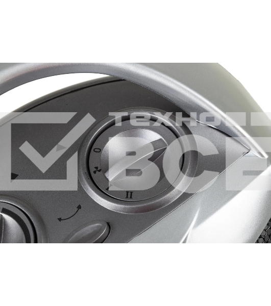 Тепловентилятор Centek CT-6021 серый/черный, 750/1500 Вт, 15 м2, термостат