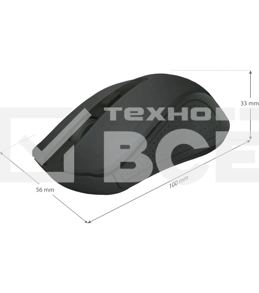 Мышь беспроводная Defender Accura MM-935 черный, 1600 dpi, радиоканал, USB, кнопки - 4
