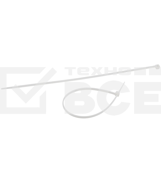 Хомут кабельный ЭРА 3.6х200 NO-225-152 бел. (уп. 100 шт)