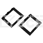 Рамка универсальная, 2 модуля, черный, RAL 9005 DKC/ДКС F00011B In-Liner Aero, фото3