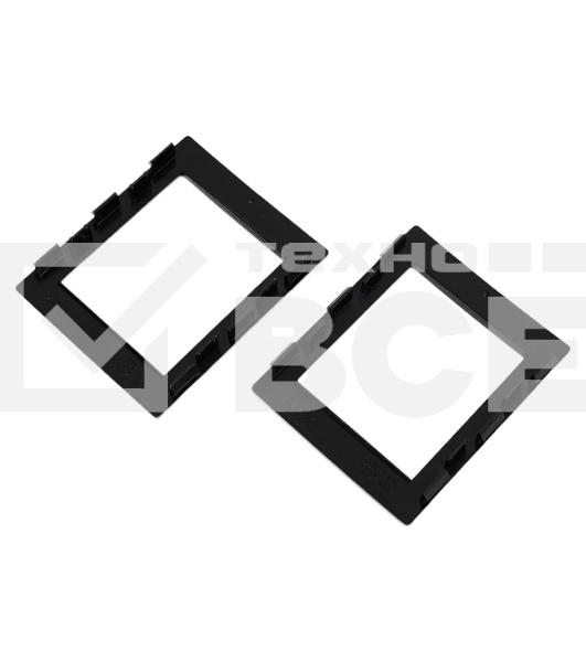 Рамка универсальная, 2 модуля, черный, RAL 9005 DKC/ДКС F00011B In-Liner Aero