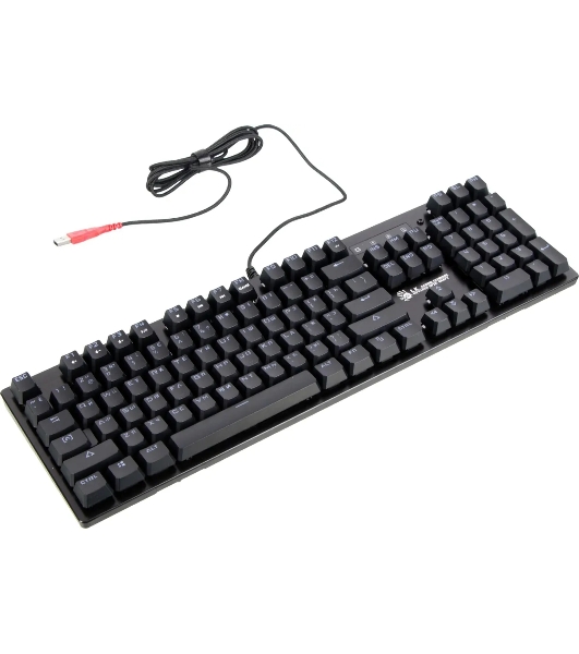 Клавиатура проводная A4 Bloody B820R Blue S механическая черный USB LED