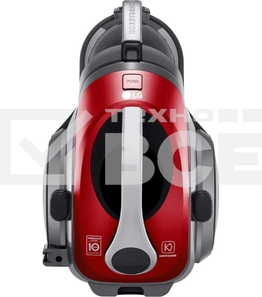 Пылесос LG VK89689HU красный, 380/1800 Вт, уборка сухая, пылесборник контейнер 1.2 л